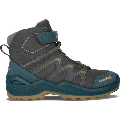Lowa Детски зимни ботуши Lowa Kid's Maddox Warm GTX Mid Junior Winter boots - Petrol / Mustard - размер 24 (EU) (702-3553-0412)
