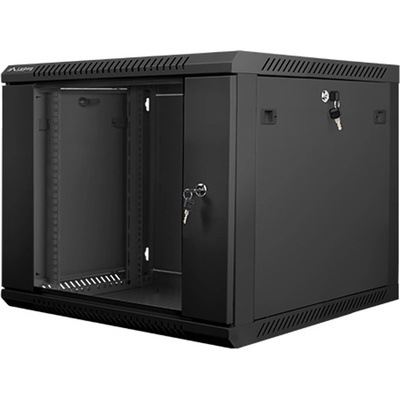 Lanberg Комуникационен шкаф Lanberg WF01-6609-10B, 19", 9U, 600 x 600 x 507, черен (WF01-6609-10B)