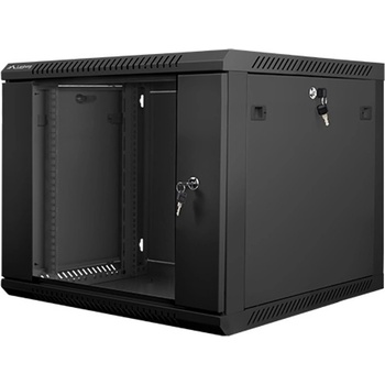 Lanberg Комуникационен шкаф Lanberg WF01-6609-10B, 19", 9U, 600 x 600 x 507, черен (WF01-6609-10B)