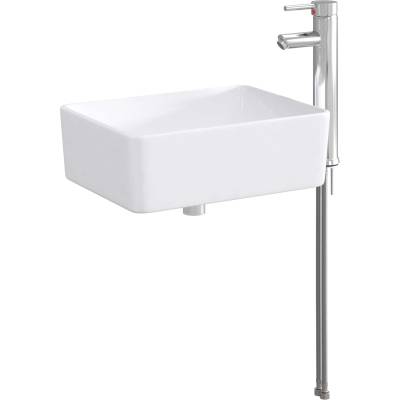 vidaXL Мивка за баня Хром 40, 5 x 30, 5 x 13 см Метал (890248)