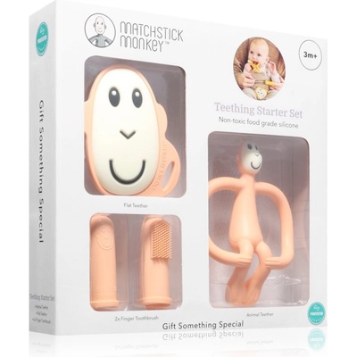 Matchstick Monkey Starter Set Monkey Peach подаръчен комплект за деца 3m+