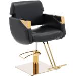 Physa Салонен стол с подложка за крака - 480 - 630 мм - 200 кг - черен / златен PHYSA PENRYN BLACK & GOLD (PHYSA PENRYN BLACK & GOLD)