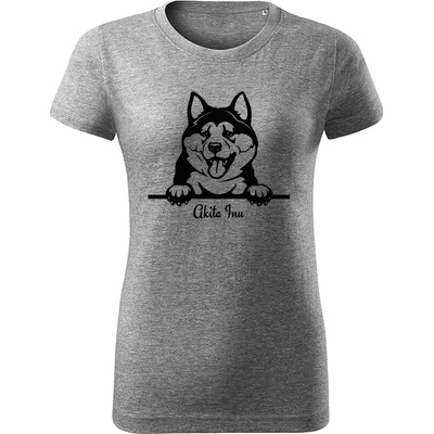 Akita Inu dámske tričko s vlastným textom Oranžová