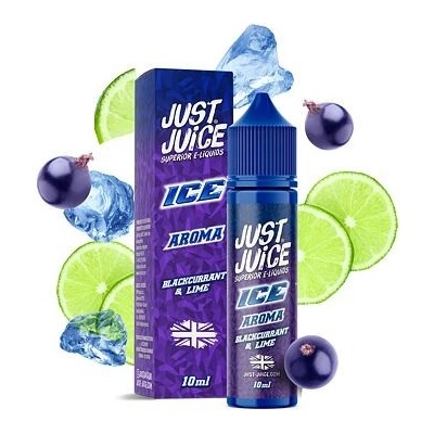 Příchuť Just Juice S&V: ICE Blackcurrant & Lime (Ledový černý rybíz & limetka) objem 10ml kolek U
