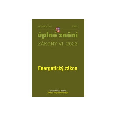 Aktualizace VI/1 / 2023 - Energetický zákon - Poradce s.r.o.