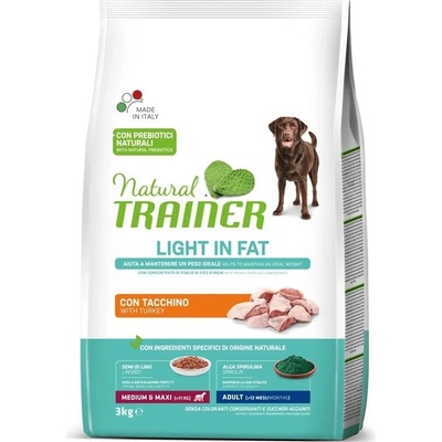 Trainer Natural Light in Fat with Turkey Adult Medium & Maxi 3 kg