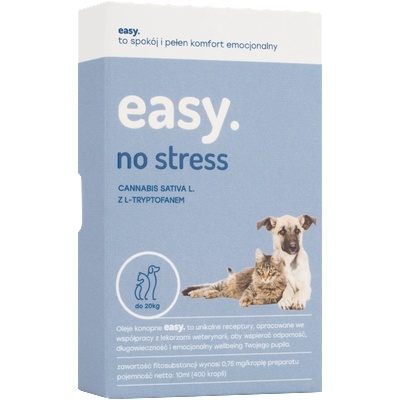 easy Лесно. Конопено масло за кучета и котки No Stress до 20 кг
