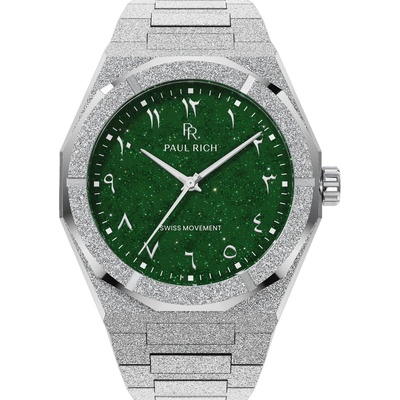 Paul Rich PR-45269 Mens Watch Frosted Star Dust II Emerald Mirage 43mm 5ATM мъже (PR-45269 Mens Watch Frosted Star Dust II Emerald Mirage 43mm 5ATM)