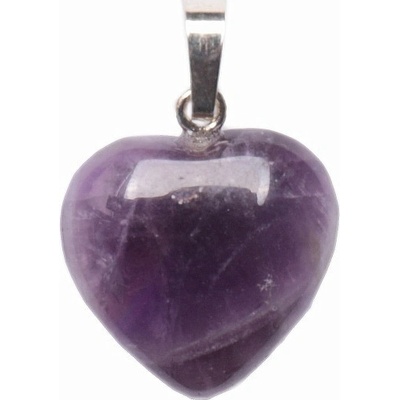 Nefertitis Ametyst přívěsek srdíčko NF15970