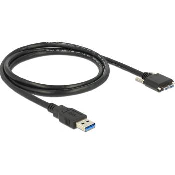 Delock Кабел USB 3.0 Тип A щепсел USB 3.0 Тип Micro-B щепсел с винтове 1 м