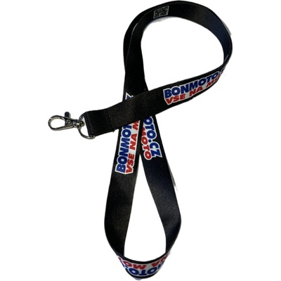 Snúrka na krk BONMOTO NECK QR black