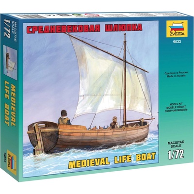 Zvezda Model Kit středověký záchranný člun 9033 1:72