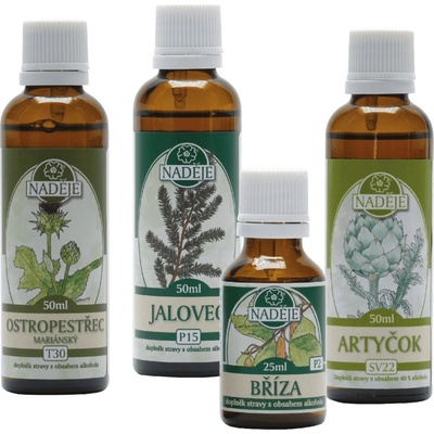 Naděje Podhorná Doplněk z bylin pro ochranu a podporu činnosti jater 175 ml