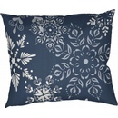 Dadka bavlna Snehové vločky tmavomodrá 40 x 40 cm