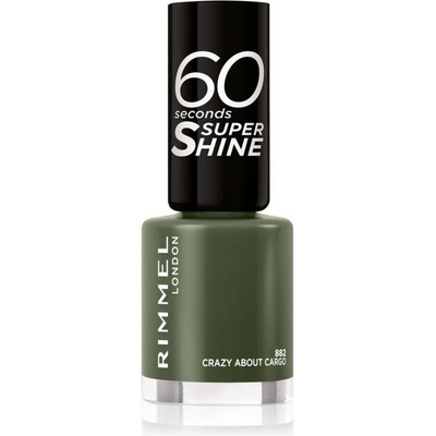 Rimmel 60 Seconds Super Shine lak na nehty 882 Crazy About Cargo 8 ml