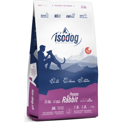 Iso-dog Adult GRAIN FREE Rabbit & Potato All Breeds 12 Kg