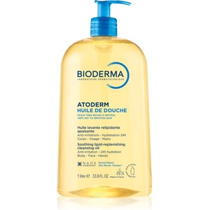 BIODERMA Atoderm Shower Oil високо подхранващ и успокояващ душ-гел за суха и раздразнена кожа 1000ml