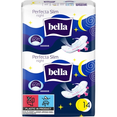 Bella Perfecta Slim Night Extra Soft hygienické vložky 14 ks – Zboží Dáma