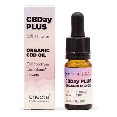 Enecta CBDay Plus Intense Full Spectrum CBD olej 15%, 1500 mg, 10 ml