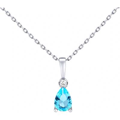 SILVEGO Stříbrný kapka beris s brilliance zirconia PRGPDP0001NSLB