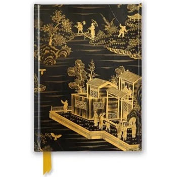 Flame Tree Publishing Chinese Lacquer Black & Gold Screen (Foiled Journal) | Flame Tree Studio