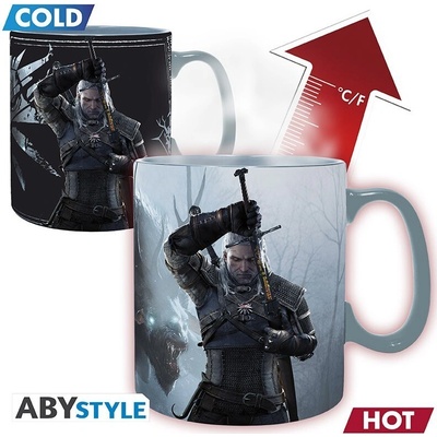 ABYstyle Hrnek Zaklínač Geralt a Ciri měnící se 460 ml