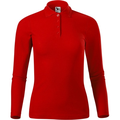 MALFINI Malfini pique polo ls 231 / Дамска поло риза с дълъг ръкав - червена xl (2310716)