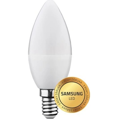 GETI LED žiarovka SAMSUNG čip E14 6W C37 biela teplá