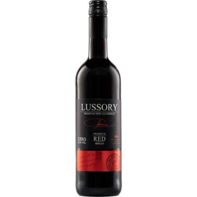 Lussory Premium Merlot nealkoholické červené víno 0,0 % 0,75 l (holá láhev)