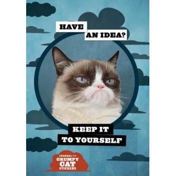Chronicle Books Grumpy Cat Flexi Journal with Stickers | Grumpy Cat