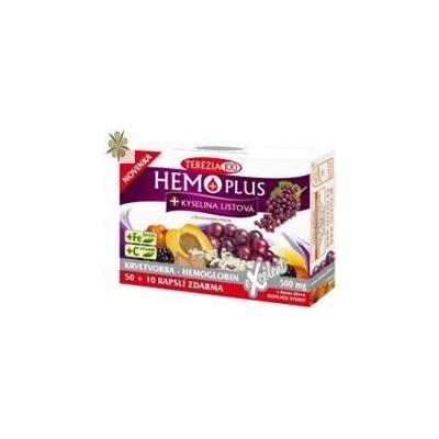 Terezia Company Hemo plus+kyselina listová + železo + vitamin C 60 kapslí