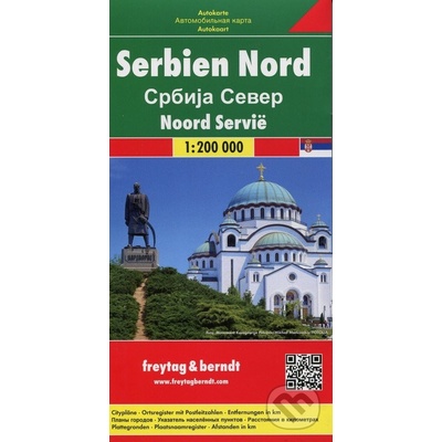 Srbsko sever 1:200000 Freytag