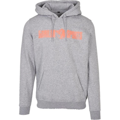 Gorilla Sports mikina s kapucňou sivo/oranžová