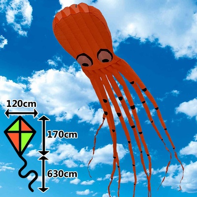 D&P 3D Drak Chobotnice 8m – oranžová