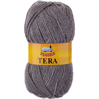 Pletací příze Vlnika TERA 041 tmavě šedá, klasická, 100g/310m