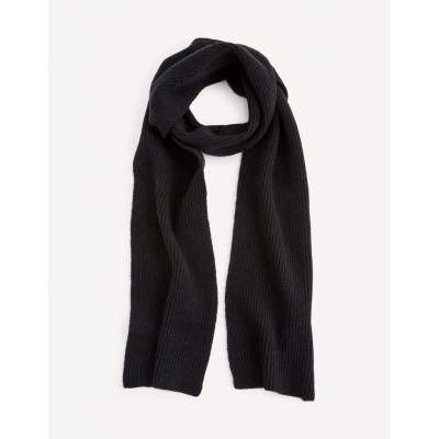 Celio Ribbed Scarf Viribs Men čierna 3596655762501