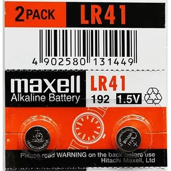 Maxell Бутонна микроалкална батерия LR41 /AG3/ 10 бр. /pack цена за 1 бр. MAXELL (ML-BA-LR41)