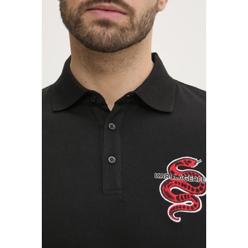 Karl Lagerfeld Памучна тениска с яка Karl Lagerfeld (551225.745400)