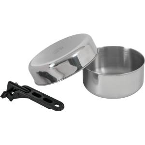 BasicNature Тенджера Basic nature Bivouac Stainless Steel Junior Pot - Metallic - размер 1, 4 l (532-0369-0111)