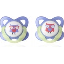 Tommee Tippee latex ortodontické 2 ks 6-12m Basic-dievča