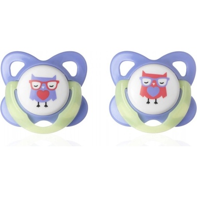 Tommee Tippee latex ortodontické 2 ks 6-12m Basic-dievča