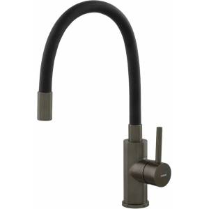 FERRO Кухненски смесител с гъвкав чучур Ferro Zumba Gun Metal мат (BZA4BSSGM)
