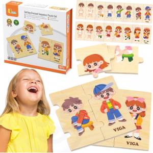  Логическа дървена игра Как се обличам? (lk44649)