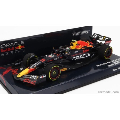 Minichamps Red bull F1 Rb18 Team Oracle Red Bull Racing N 11 Austin Usa Gp 2022 Sergio Perez Matná Modrá Žlutá Červená 1:43