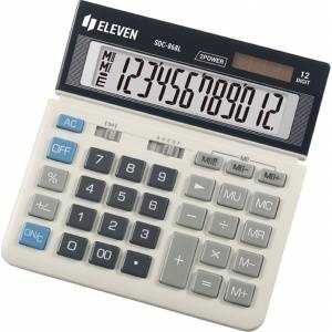 Eleven Eleven Calculator SDC868L, black and white, desk, 12 seats Калкулатори