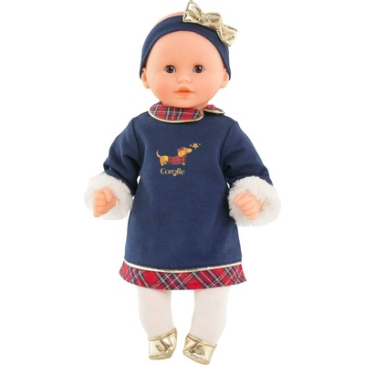 Corolle Calin Margaux Holidays Mon Premier Poupon Corolle vianočná edícia s hnedými klipkajúcimi očami 30 cm