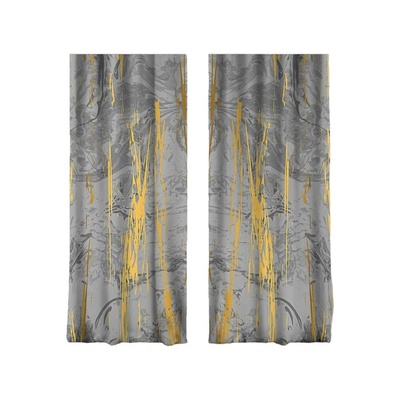 Mila Home Завеси в сиво-златисто в комплект от 2 броя 140x260 cm - Mila Home (Rh-PerdeCift-7193-260)