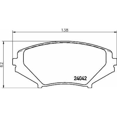 BREMBO Súprava brzdových doštičiek P 49 034