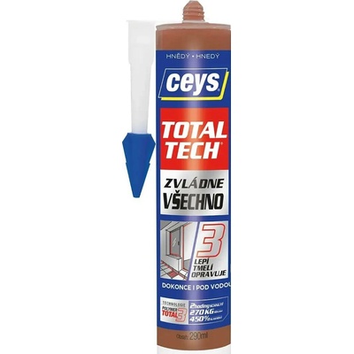 CEYS TOTAL TECH EXPRESS lepidlo a tmel 290 ml hnědý
