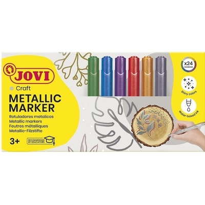 JOVI Metallic Markers Металическа акрилна химикалка 24 бр (1624M)